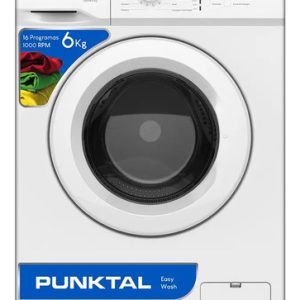 Lavarropas Punktal Frontal Pk-66 Lav 6kg 1000 Rpm 16 Program Color Blanco