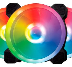 Kit 3 Fanes Perseo Led Argb 120mm Hub 8 Puertos Con Control