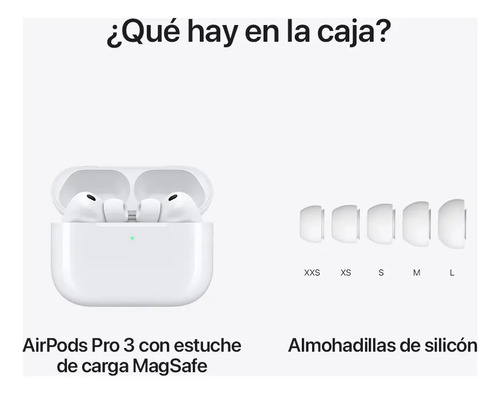 Apple AirPods Pro 3 Color Blanco Con Cancelación De Ruido - Imagen 9
