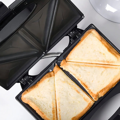Sandwichera Eléctrica Enxuta Sdanex211 700w 2 Sándwiches Gris - Imagen 2
