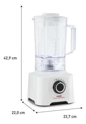 Licuadora Arno Power Max 700w, Jarra De 3,1 Litros, 5 Veloci - Imagen 10