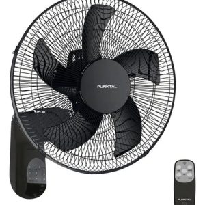 Ventilador De Pared Punktal Pk-422 Negro Con 5 Aspas 40cm De