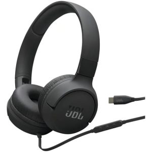 Auriculares Jbl Tune 520c Wired On Ear Usb-c Hi Res Audio Negro Black