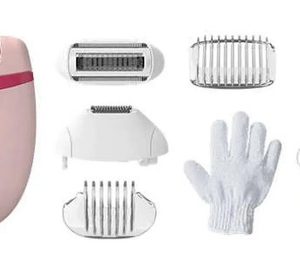 Depiladora Philips Bre285/00 Uso Con Cable Satinelle 7 Acc. Color Rosa