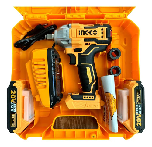 Llave De Impacto Ingco Ciwli2038 Inalámbrica 1/2 300nm Color - Imagen 3