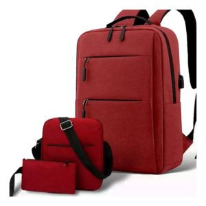 Set Bolsos Mochila Impermeable 3 En 1 Notebook