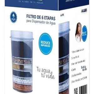 Filtro De Agua Purificador Carbon Multietapas Allied Al-f55