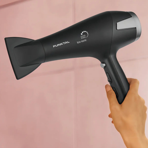 Secador De Pelo Punktal Pk-2500 Ion Con Difusor 2500w 3 Niveles De Calor 2 Velocidades Cable De 1,70 Mts Negro - Imagen 5