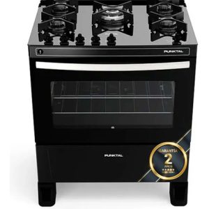 Cocina Punktal Pk-gl5b Glass 5 Color Negro Tipo de conexión Gas envasado