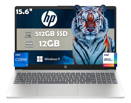 Notebook Hp 15-fd0557nr 15,6' Fhd 512gb Ssd / 12gb I7-1255u W11 - Silver Plateado - Imagen 4