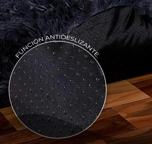 Cama Cucha Puff Redondo 70cm De Felpa P/ Mascotas Talle Xl - Imagen 2