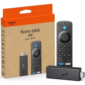 Amazon Fire Tv Stick Hd Streaming Media Player 8gb Color Negro Con Adaptador 110/220 Volts De Voz