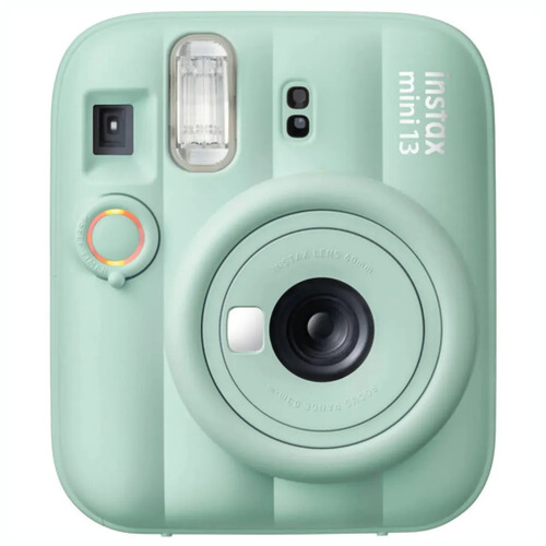 Cámara Fuji Instax Mini 13 Fotos Instantáneas Con Espejo Integrado Para Selfies - Lagoon Green Verde
