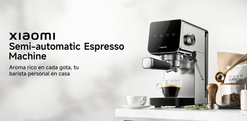 Cafetera Xiaomi Espresso Semi-automática 20 Bares 1350w Acero Inoxidable 0.9l Espumador Profesional Compacta - Imagen 2