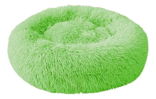 Cama Cucha Puff Redondo 70cm De Felpa P/ Mascotas Talle Xl