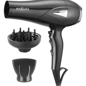 Secador De Pelo Enxuta 2300w 2 Vel. Y 3 Niveles Temperatura Negro