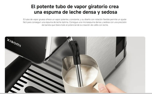 Cafetera Xiaomi Espresso Semi-automática 20 Bares 1350w Acero Inoxidable 0.9l Espumador Profesional Compacta - Imagen 10