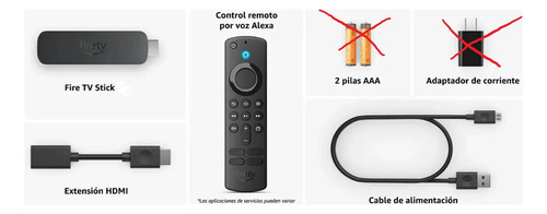 Amazon Fire Tv Stick Hd Streaming Media Player 8gb Color Negro Con Adaptador 110/220 Volts De Voz - Imagen 5