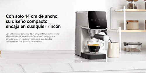 Cafetera Xiaomi Espresso Semi-automática 20 Bares 1350w Acero Inoxidable 0.9l Espumador Profesional Compacta - Imagen 4