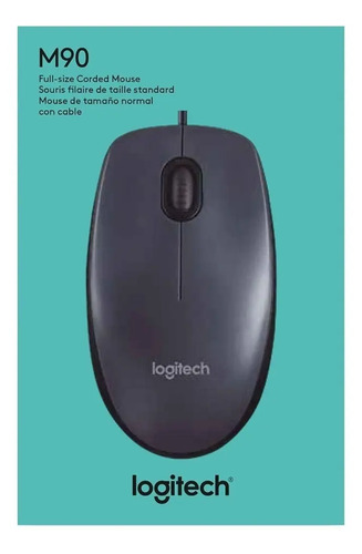 Mouse Logitech M90 910-004053 negro - Imagen 9