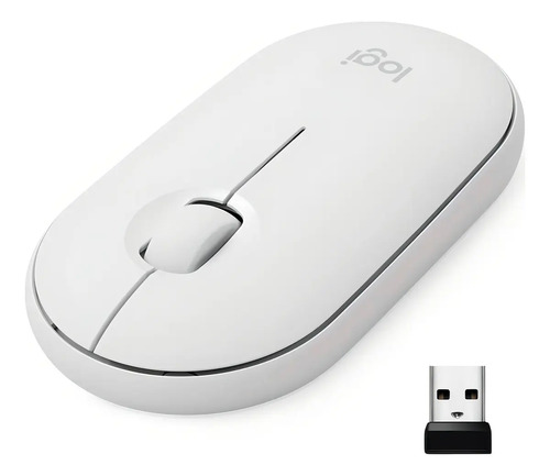 Mouse Logitech M350s Pebble 2 Bluetooth Blanco Inalambrico Color Blanco Crudo - Imagen 3