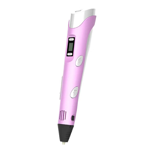 Lapiz 3d Impresora Lapicera Lcd Base + Filamentos Rosa - Imagen 2