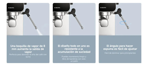 Cafetera Xiaomi Espresso Semi-automática 20 Bares 1350w Acero Inoxidable 0.9l Espumador Profesional Compacta - Imagen 11