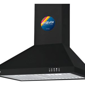 Campana Extractora 60cm Enxuta Cnenx116 Negra 190w 750m³/h 3 Velocidades Negro