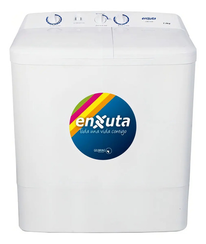 Lavarropas Enxuta Leb7200 7.2 Kgs Doble Cuba Blanco