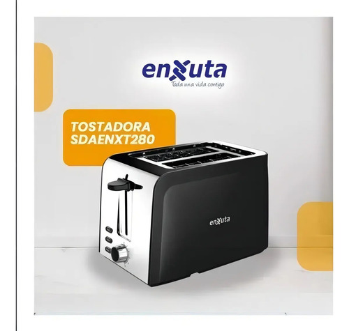 Tostadora Enxuta Sdaenxt280 2 Rodajas Acero Inoxidable 850w - Imagen 3