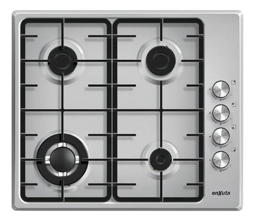 Anafe A Gas Enxuta Aenx5542 Plateado 4 Hornallas