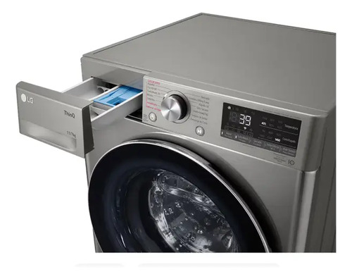 Lavarropas Automático LG Lava&seca Hasta 11kg Color Plateado - Imagen 3