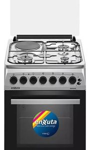 Cocina Enxuta Cenx5546 Multigas 4 Hornallas Acero Inoxidable