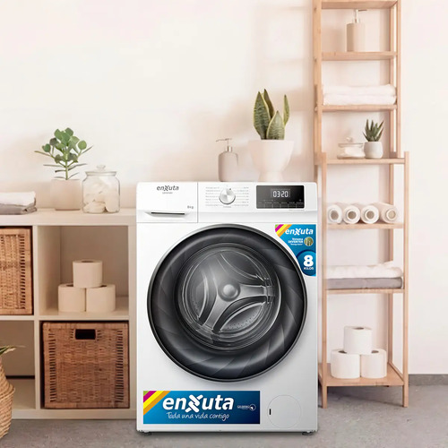 Lavarropas Automático Enxuta 8kg Inverter 1400rpm Frontal Blanco - Imagen 5