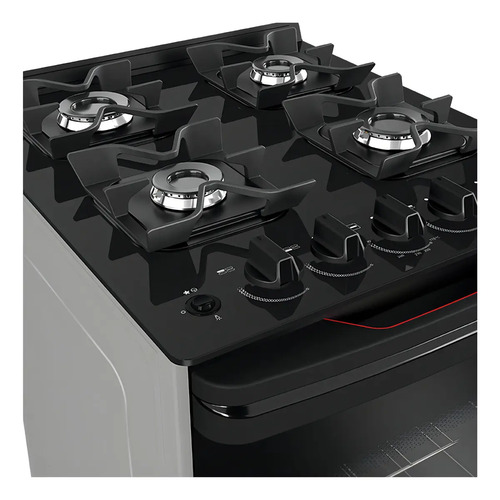 Cocina Multigas Enxuta Cenxv27542t 4 Hornallas Con Grill Gri - Imagen 4